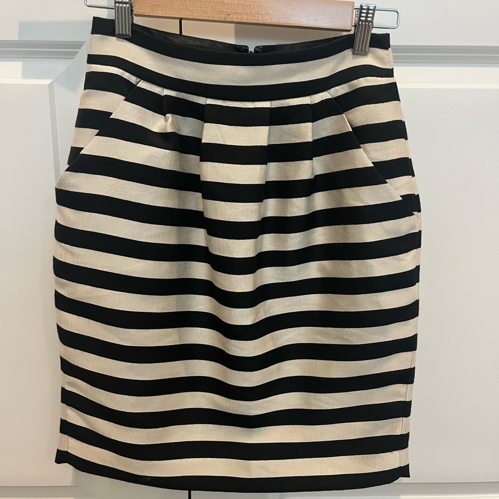 Striped Pencil Skirt
